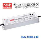 Mean Well HLG-100H-20B Power Supply 100W 20V - Dimmable