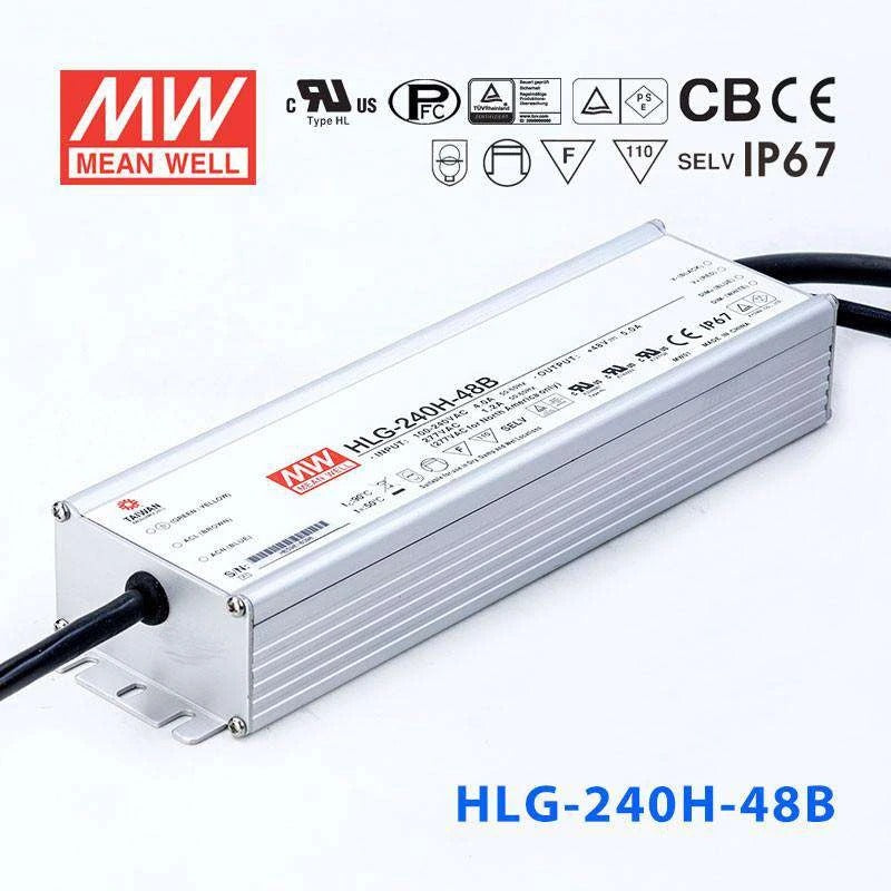 Mean Well HLG-240H-48B Power Supply 240W 48V- Dimmable